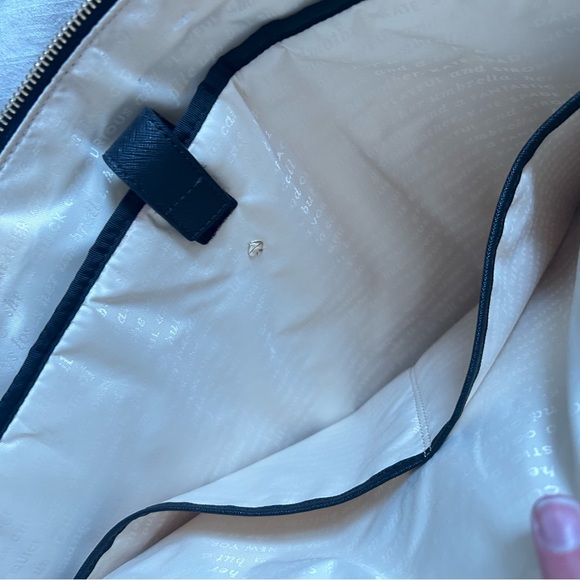 Kate Spade Black and White Striped Laptop Bag - Picture 2 of 6